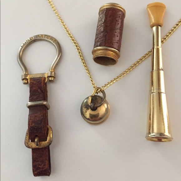 1940’s Italian Cigarette Holder Necklace KeyChain Charm Pendant Vintage Retro - Picture 7 of 8